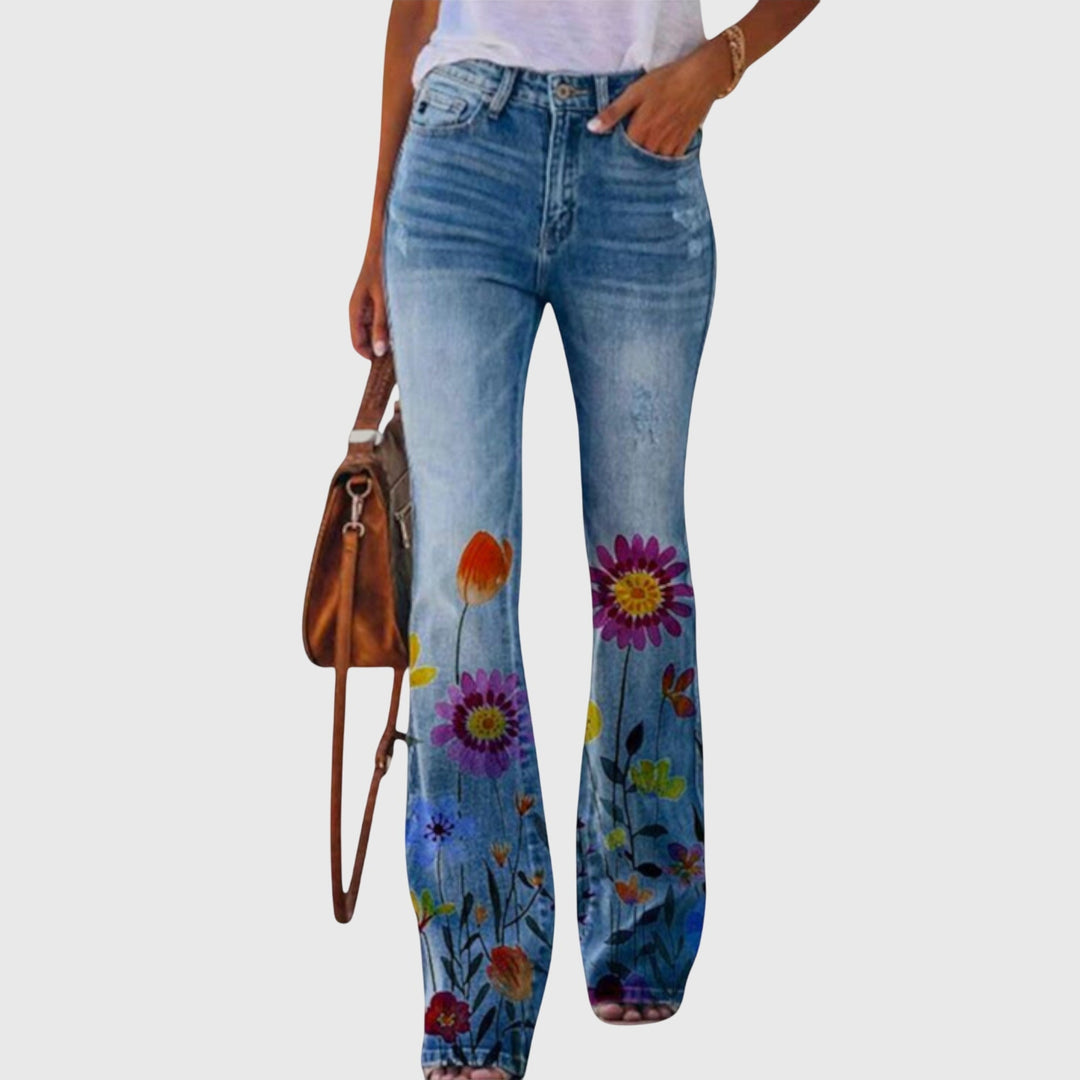 Pantaloni con Fiori