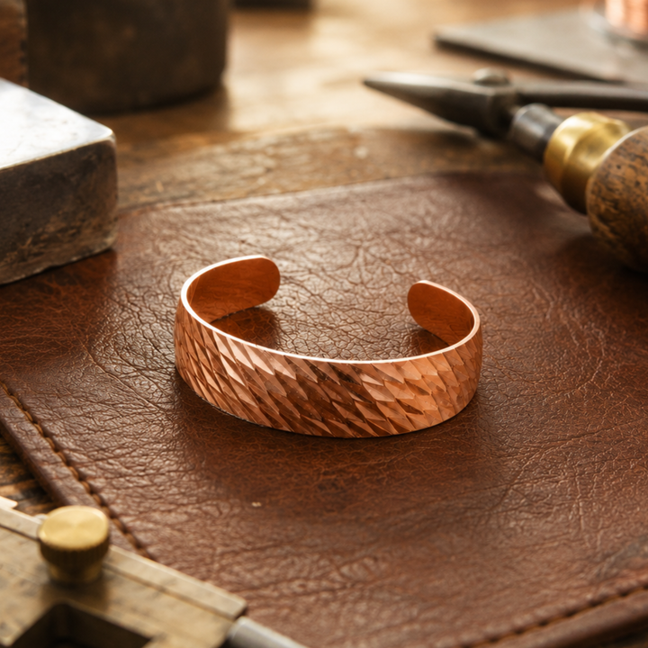 Facet Copper Bracelet by Thandi & Maya