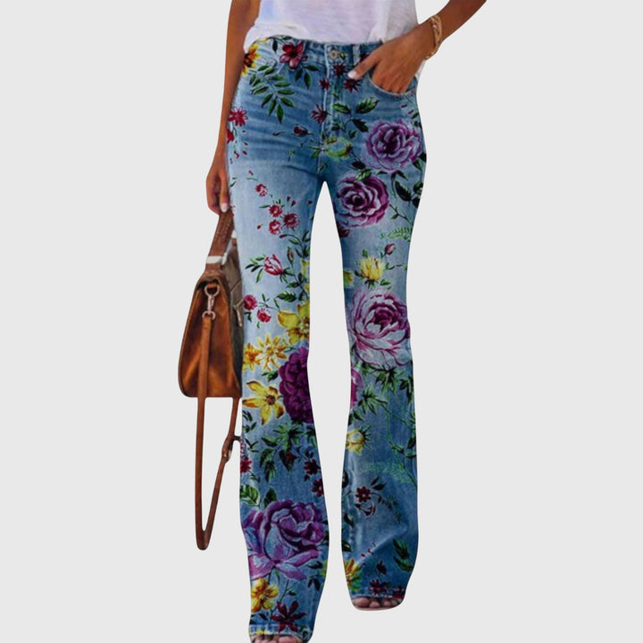 Pantaloni con Fiori
