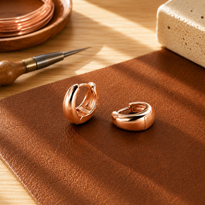Hull Copper Earrings by Thandi & Maya