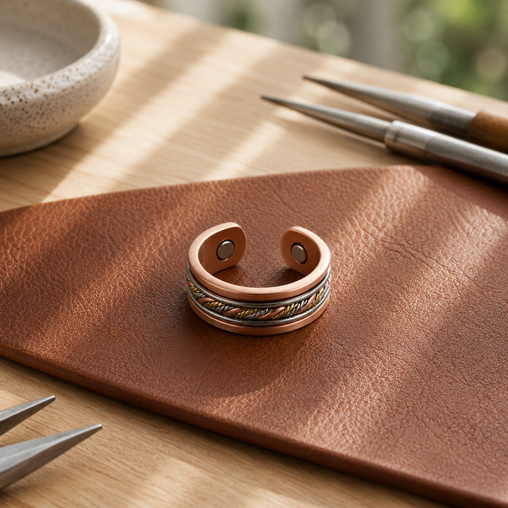 Braided Copper Ring by Thandi & Maya