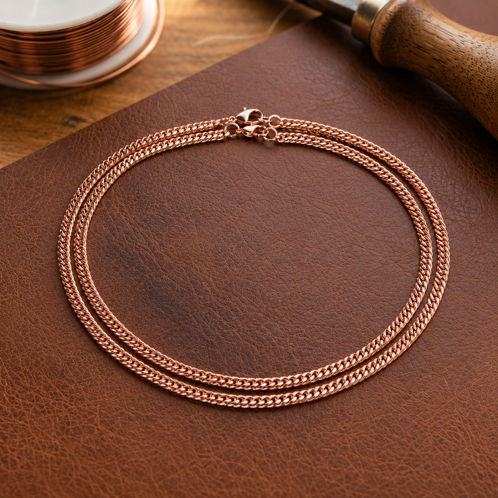 Chain Copper Necklace by Thandi & Maya