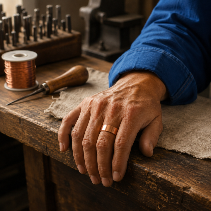 Weld Copper Ring by Thandi & Maya
