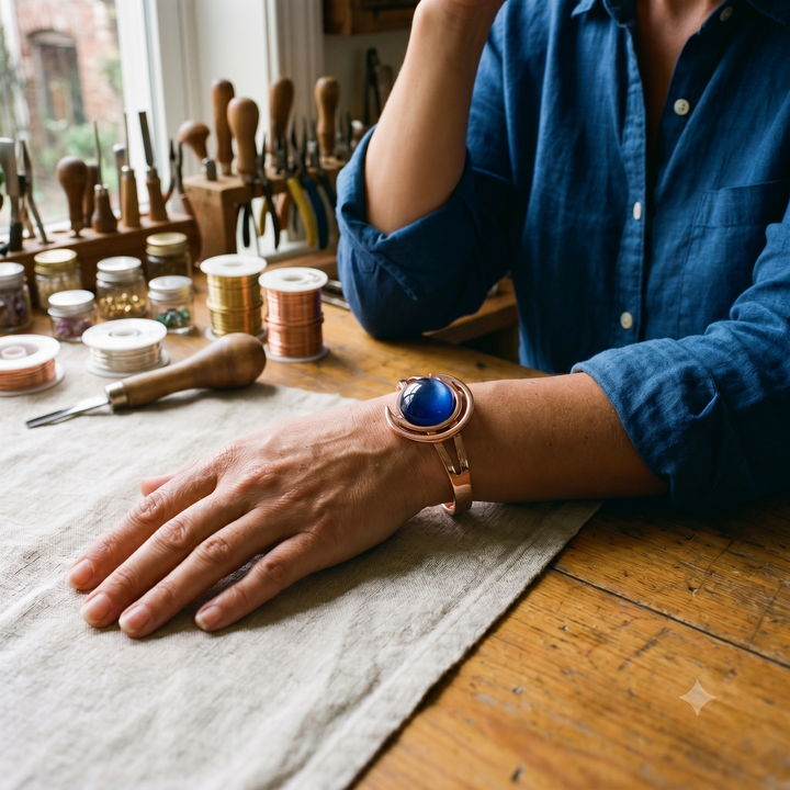 Sphere Copper Bracelet by Thandi & Maya