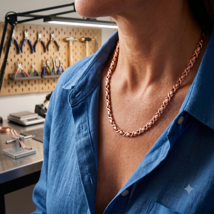 Cedar Copper Necklace by Thandi & Maya
