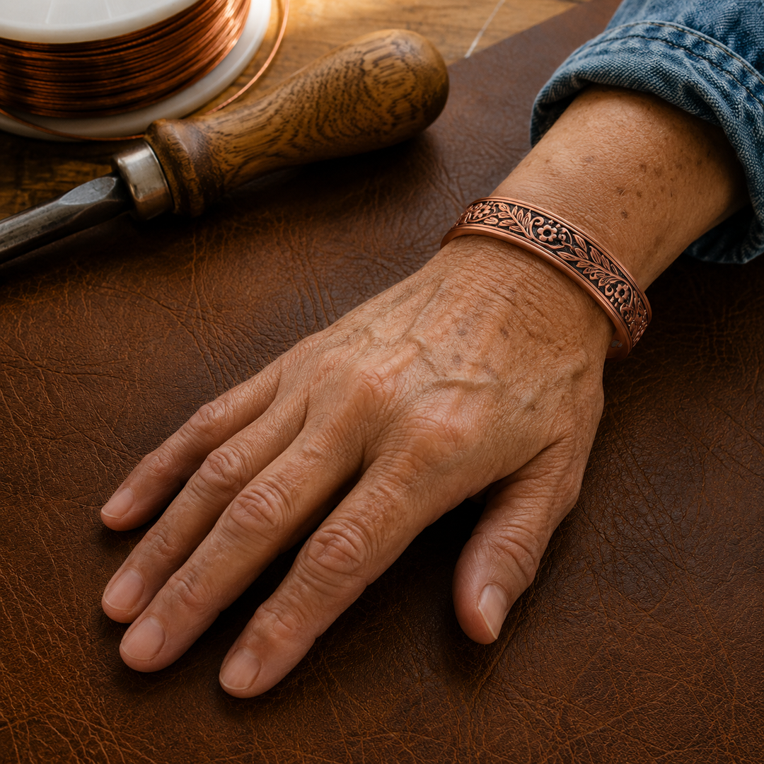 Sprig Style Copper Bracelet by Thandi & Maya