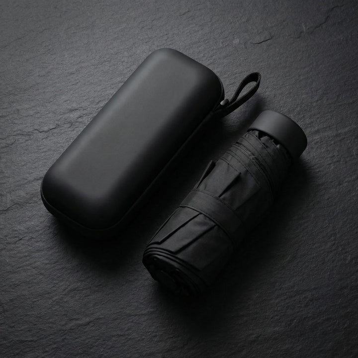 Compact Travel Umbrella & Case