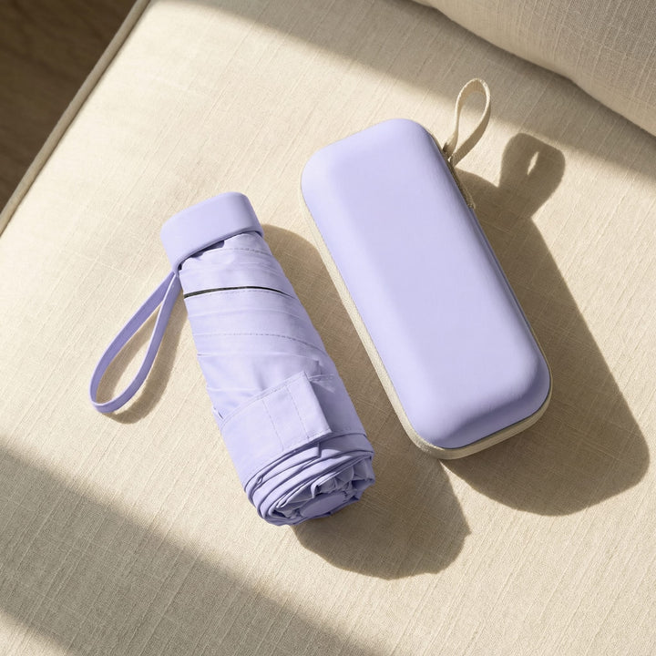 Compact Travel Umbrella & Case