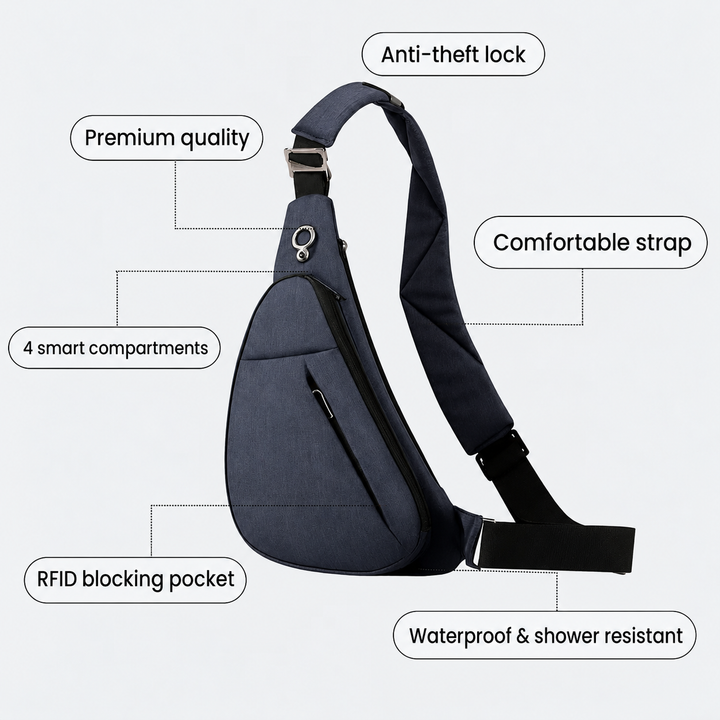 LockIt | Anti-Theft Shoulder Bag