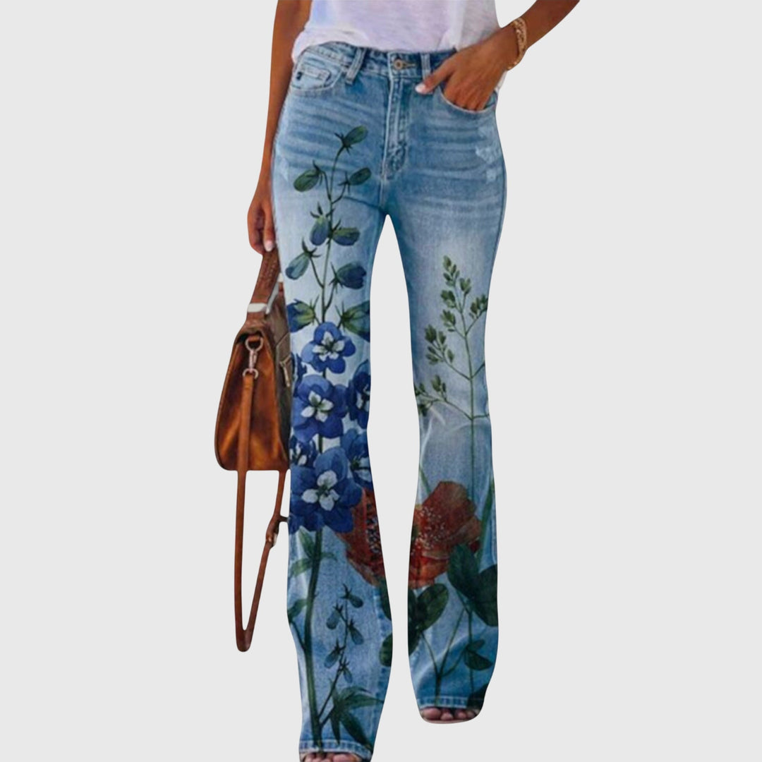 Pantaloni con Fiori