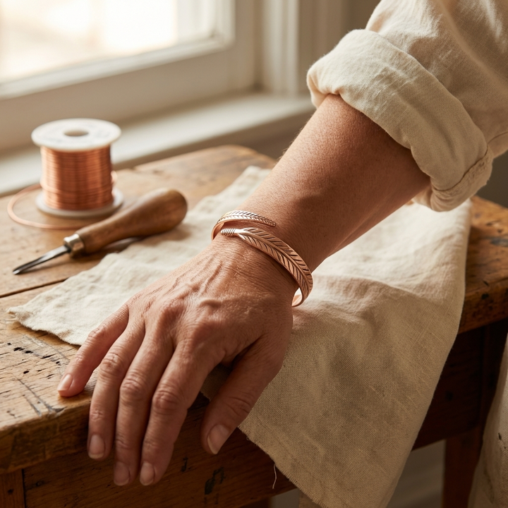 Root Copper Bracelet by Thandi & Maya