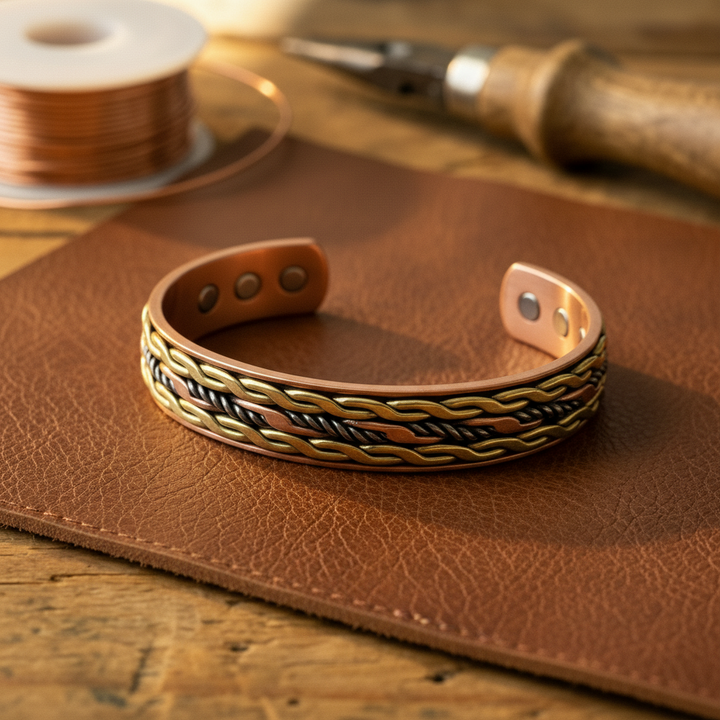 Braided Copper Bracelet by Thandi & Maya
