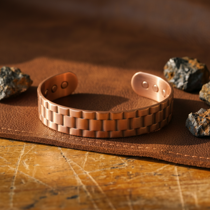 Men's Copper Bracelet with Ear Design by Thandi & Maya