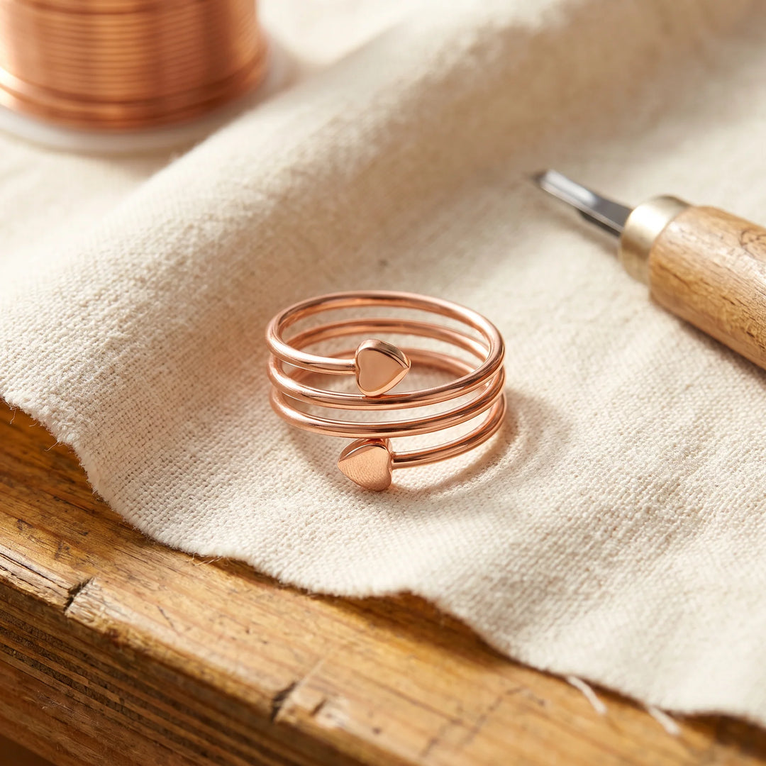 Pebble Copper Ring by Thandi & Maya