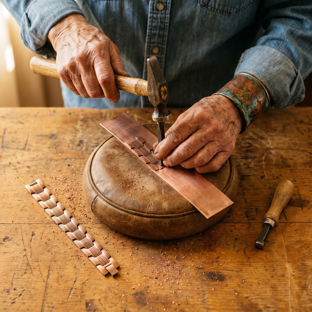 Crag Copper Bracelet by Thandi & Maya