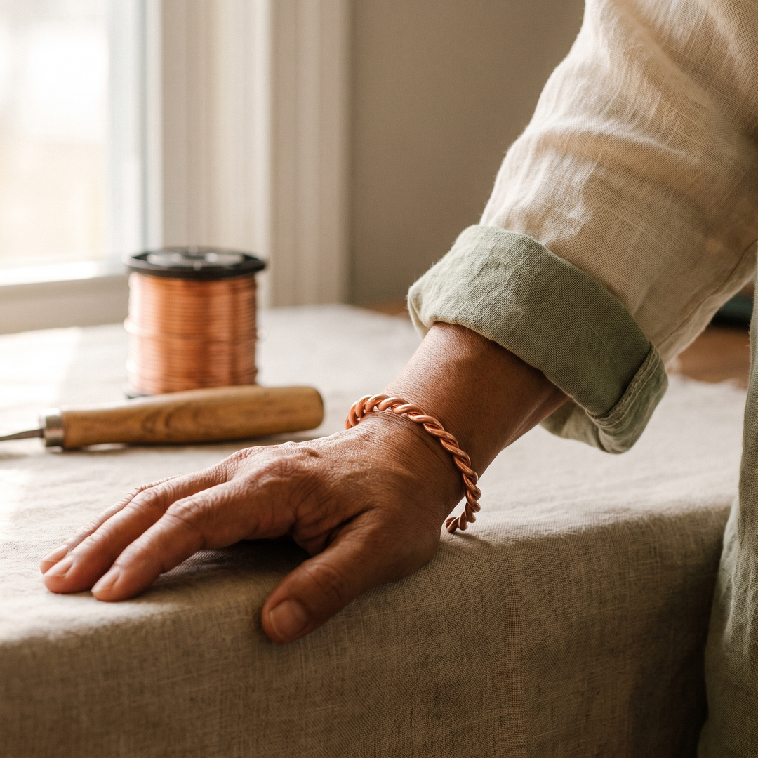 Tensor Copper Bracelet by Thandi & Maya