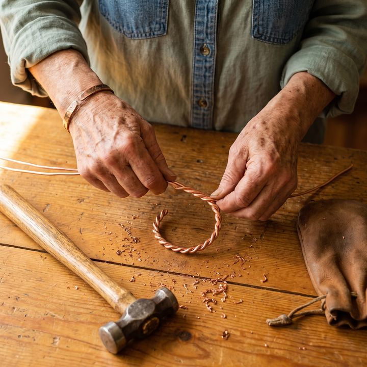 Tensor Copper Bracelet by Thandi & Maya
