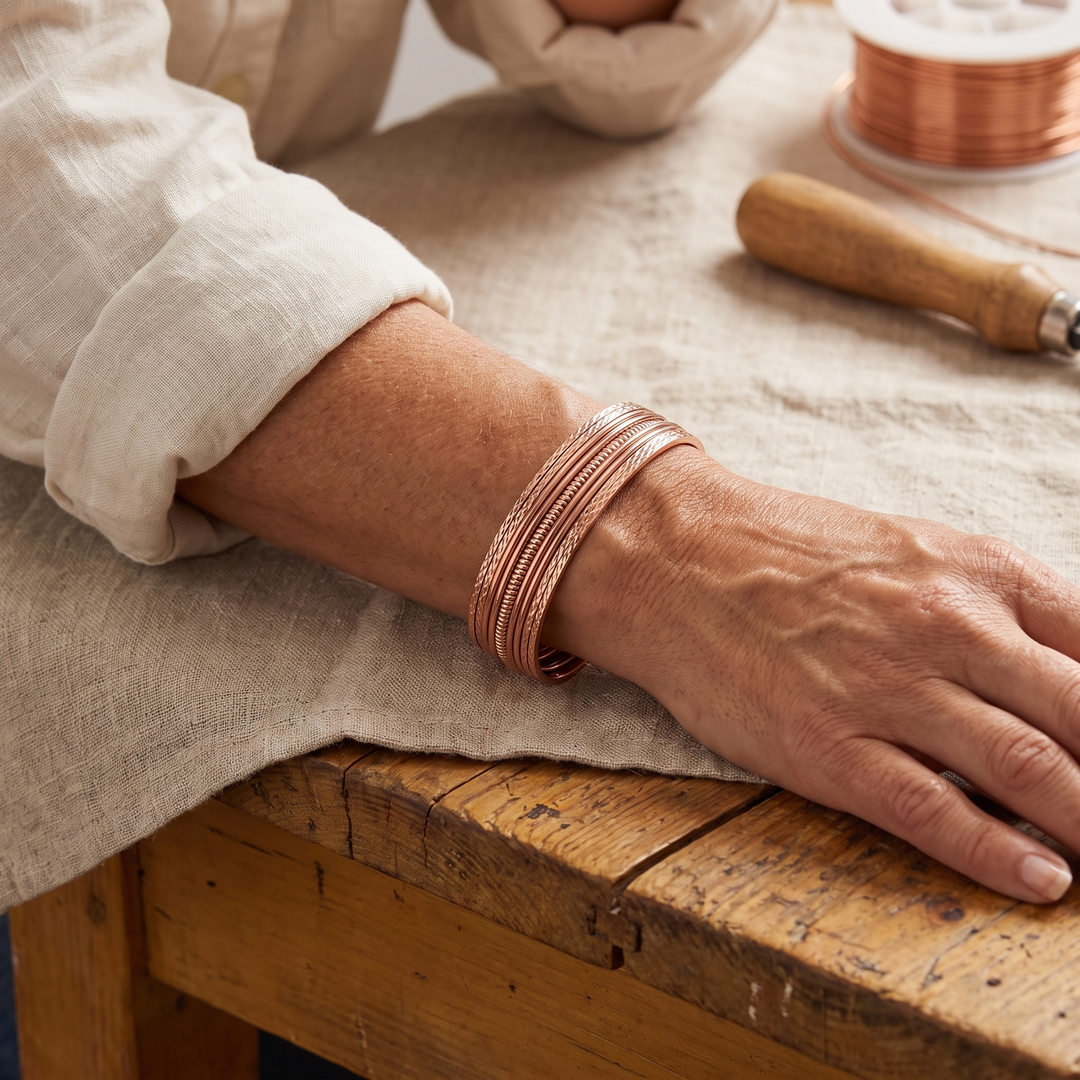 Bracken Copper Bracelet by Thandi & Maya