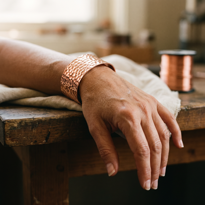 Forge Copper Bracelet by Thandi & Maya